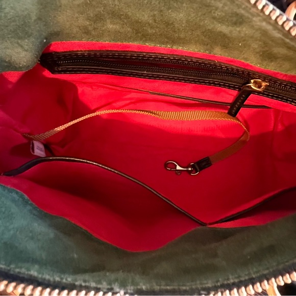 Dooney & Bourke Black Florentine Leather Satchel with Gold Hardware - Picture 8 of 9